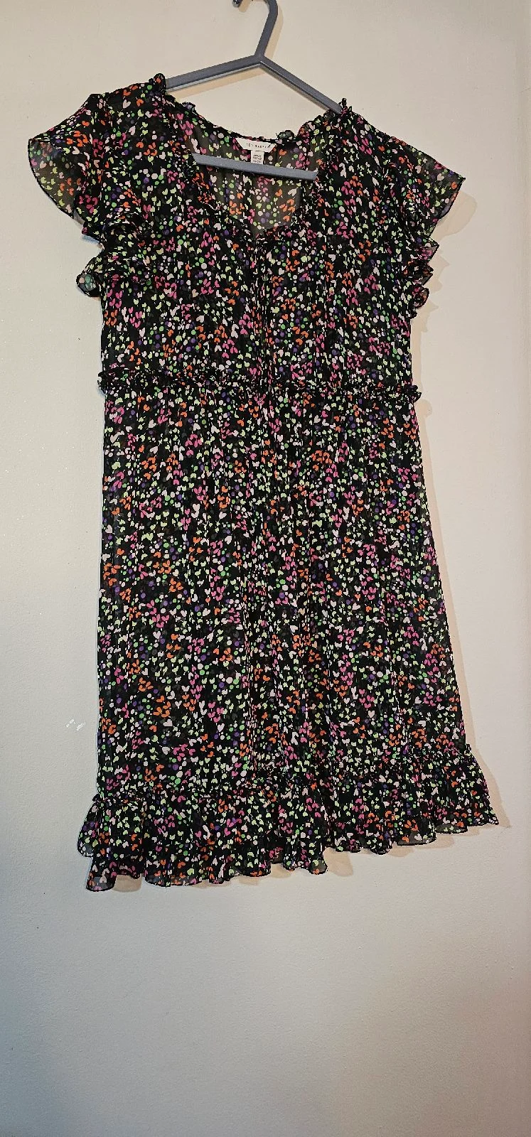 Ted Baker multicolour heart print mini dress Size 8 to 10