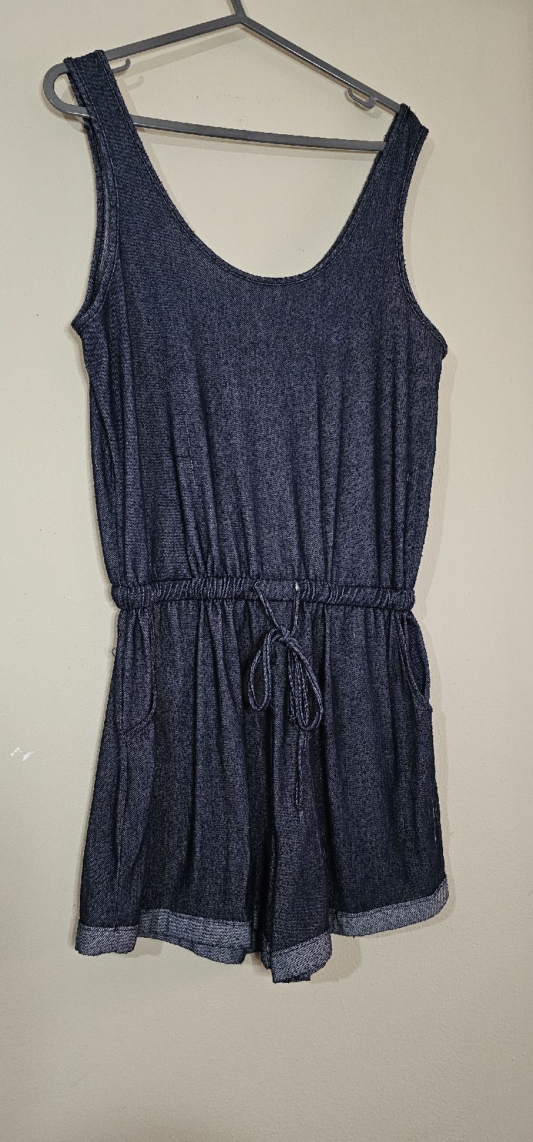 Yado dark blue denim style romper size 14