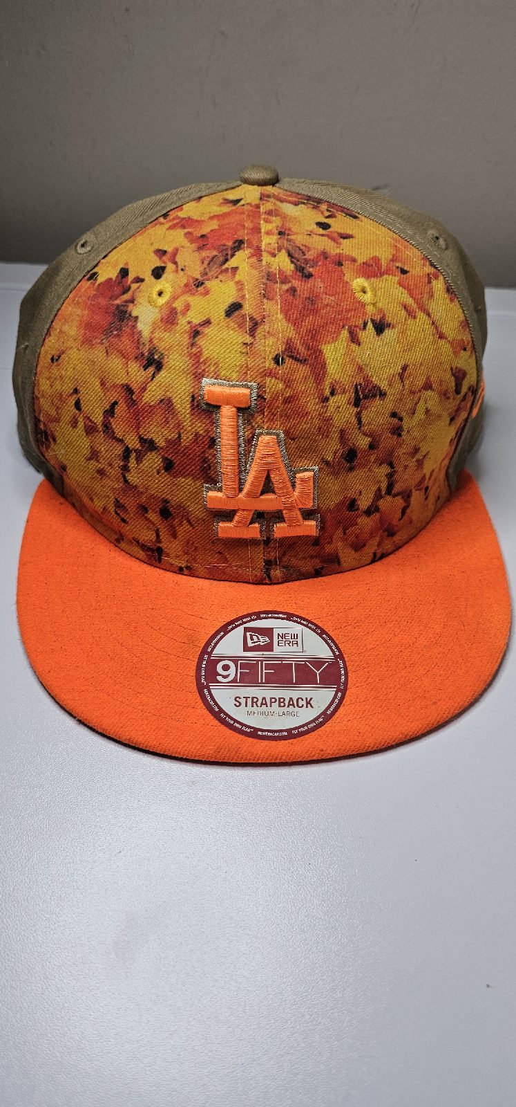New Era 9FIFTY Los Angeles Dodgers snapback cap M/L orange khaki