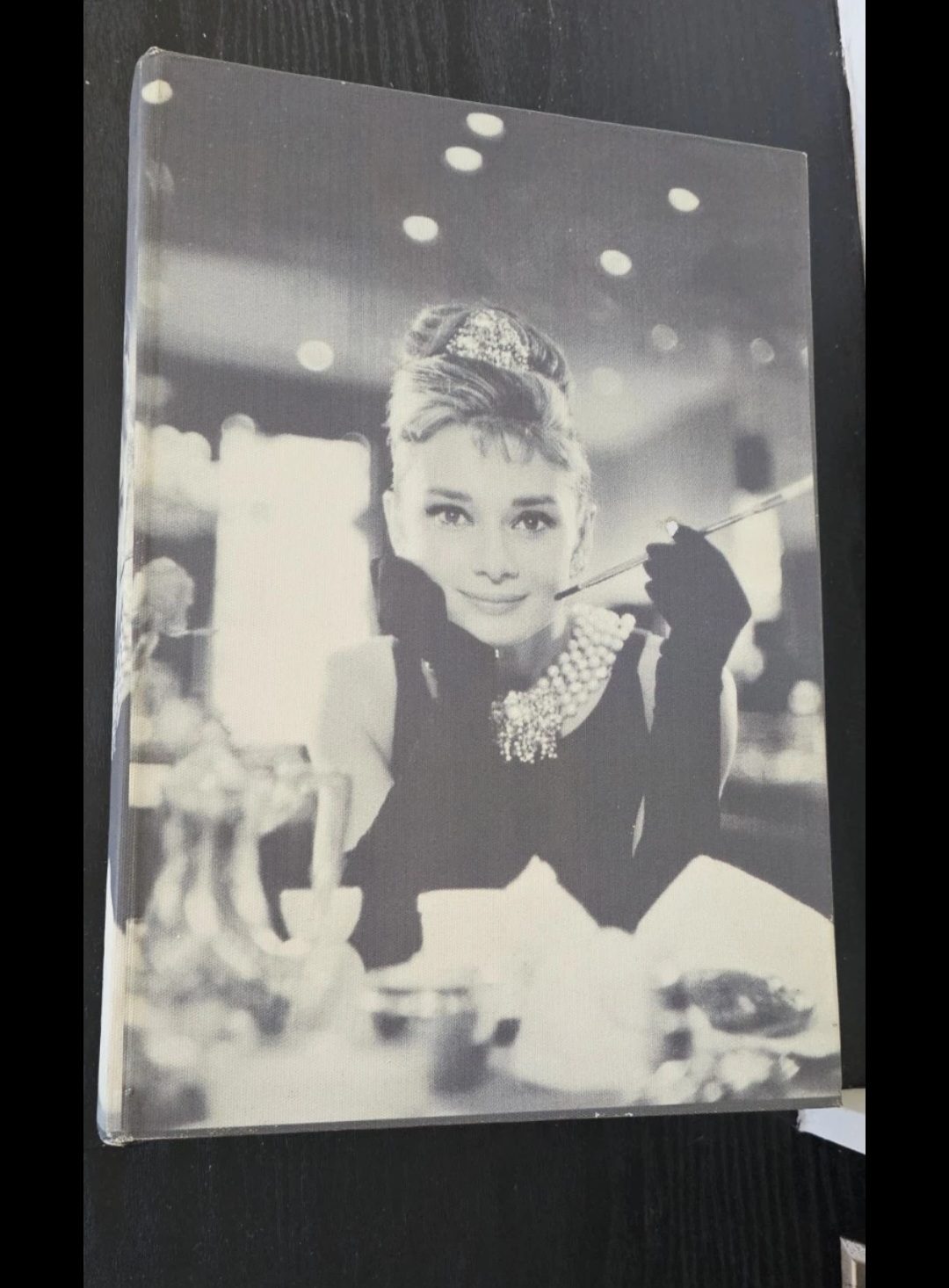 Audrey Hepburn Breakfast at Tiffany’s faux book storage box magnet fasten