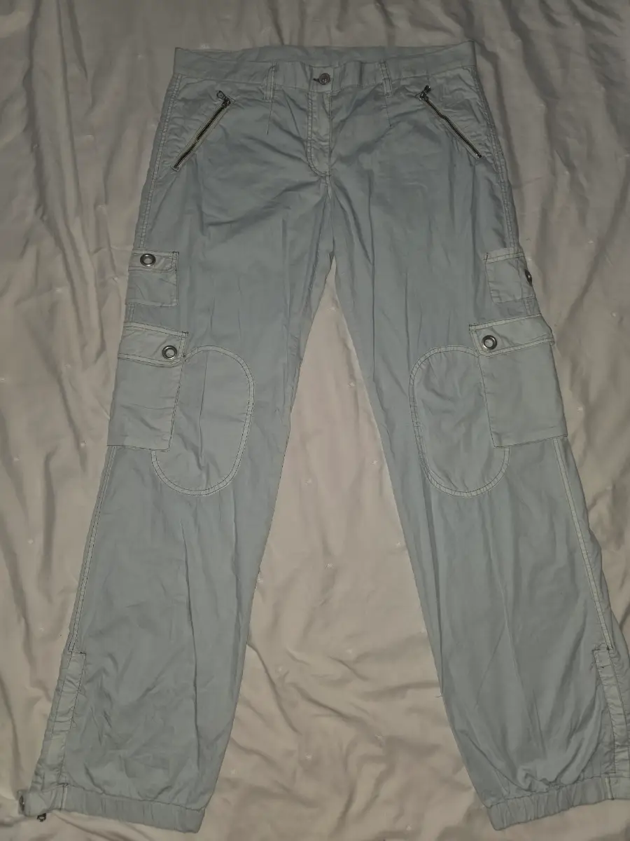 Dolce & Gabbana Light Blue Cargo Trousers – Authentic Italian Made