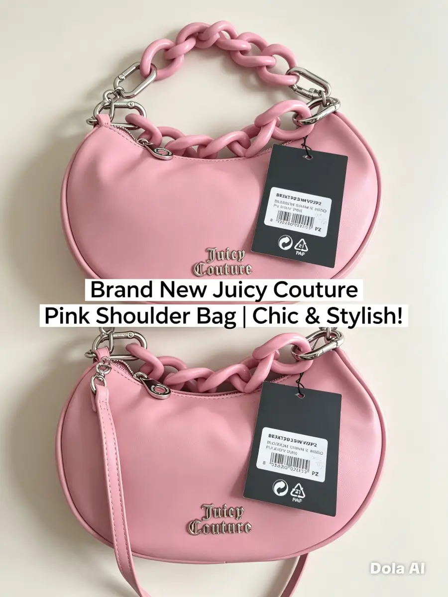 Juicy Couture Blossom Chain Small Hobo Bag – Juicy Pink