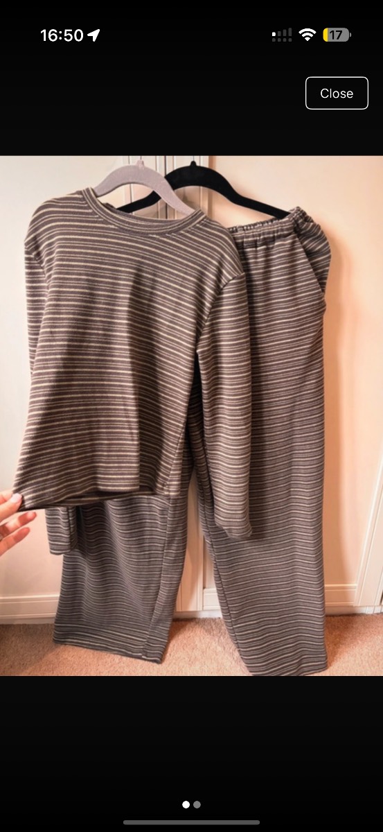 PLT petite stripe co ord