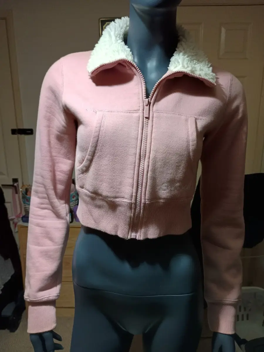 vintage hooch cropped zip jumper