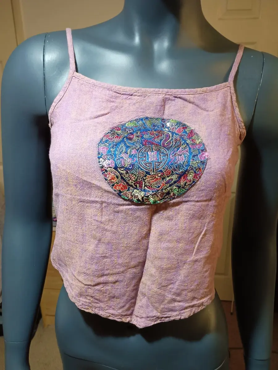 Rare unique Indian Crop Top Size 8-10