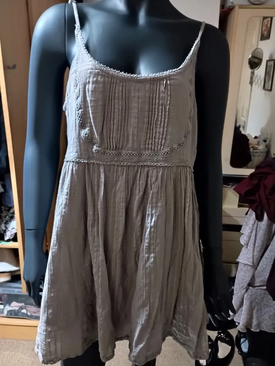 Grey floaty dress Asos Size 14