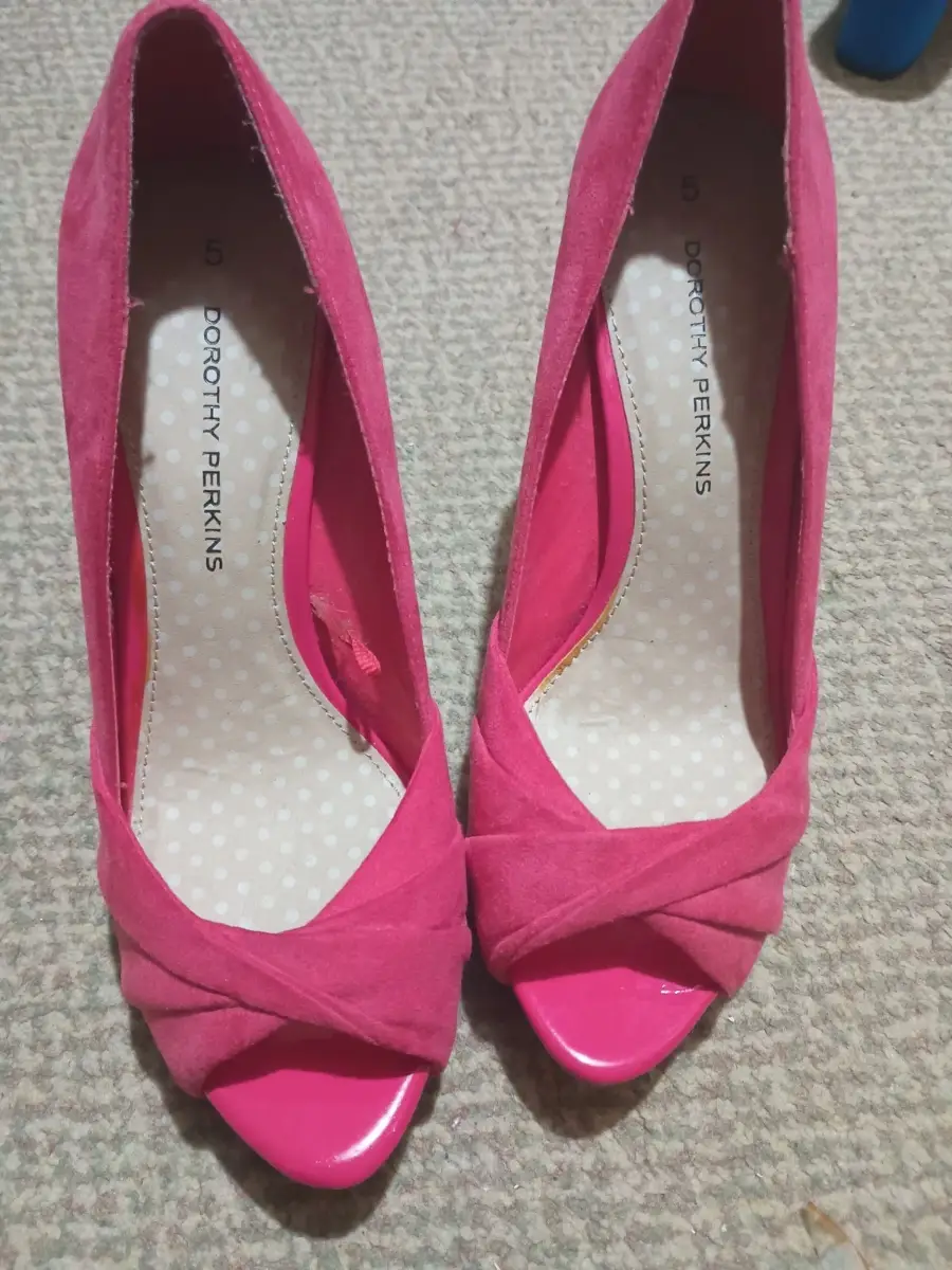 Lovely Red High Heel Shoes Size 5 Dorothy Perkins