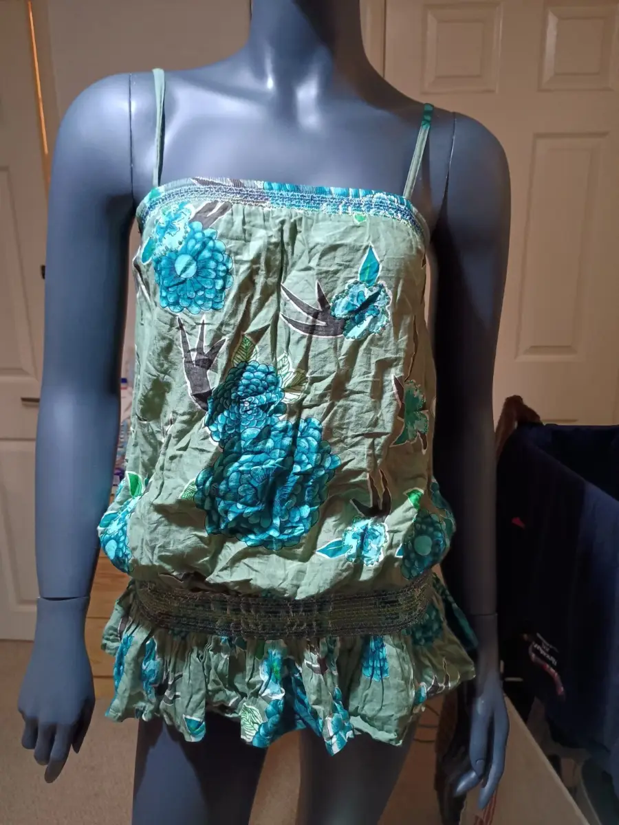 vintage oasis sequinned top size 12