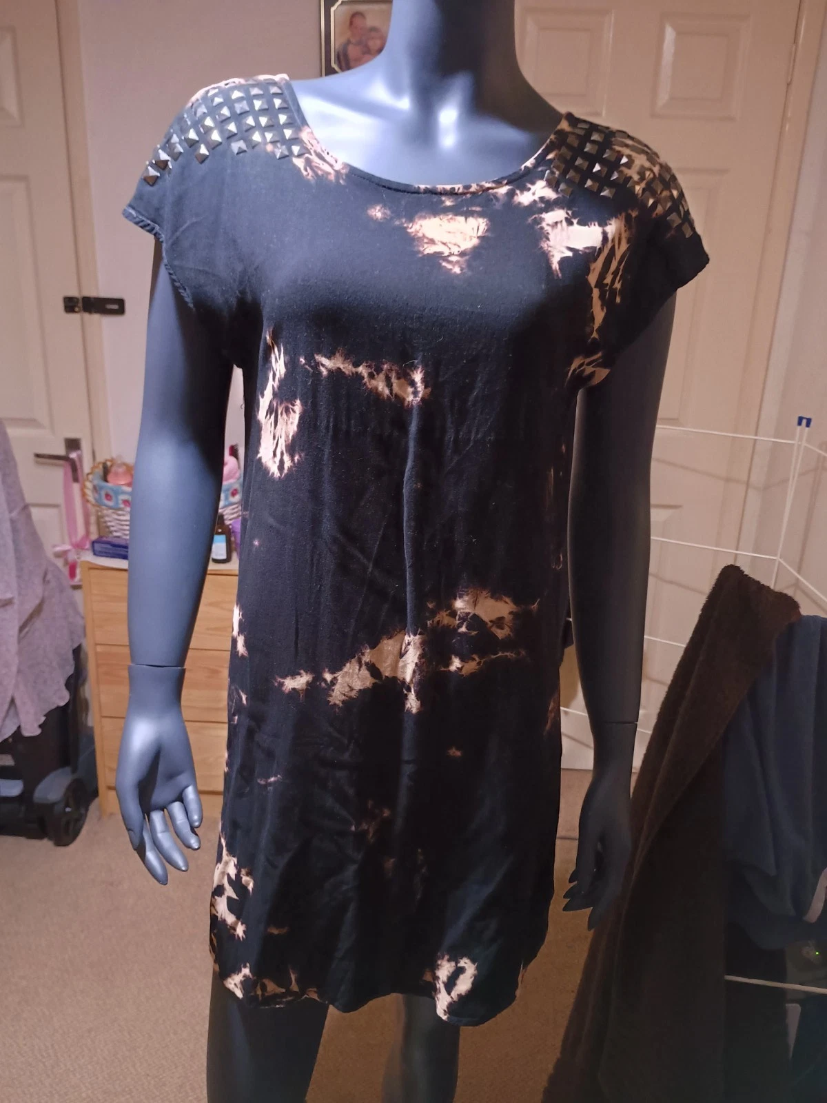 Studded Navy Blue/black Dress From Forever 21