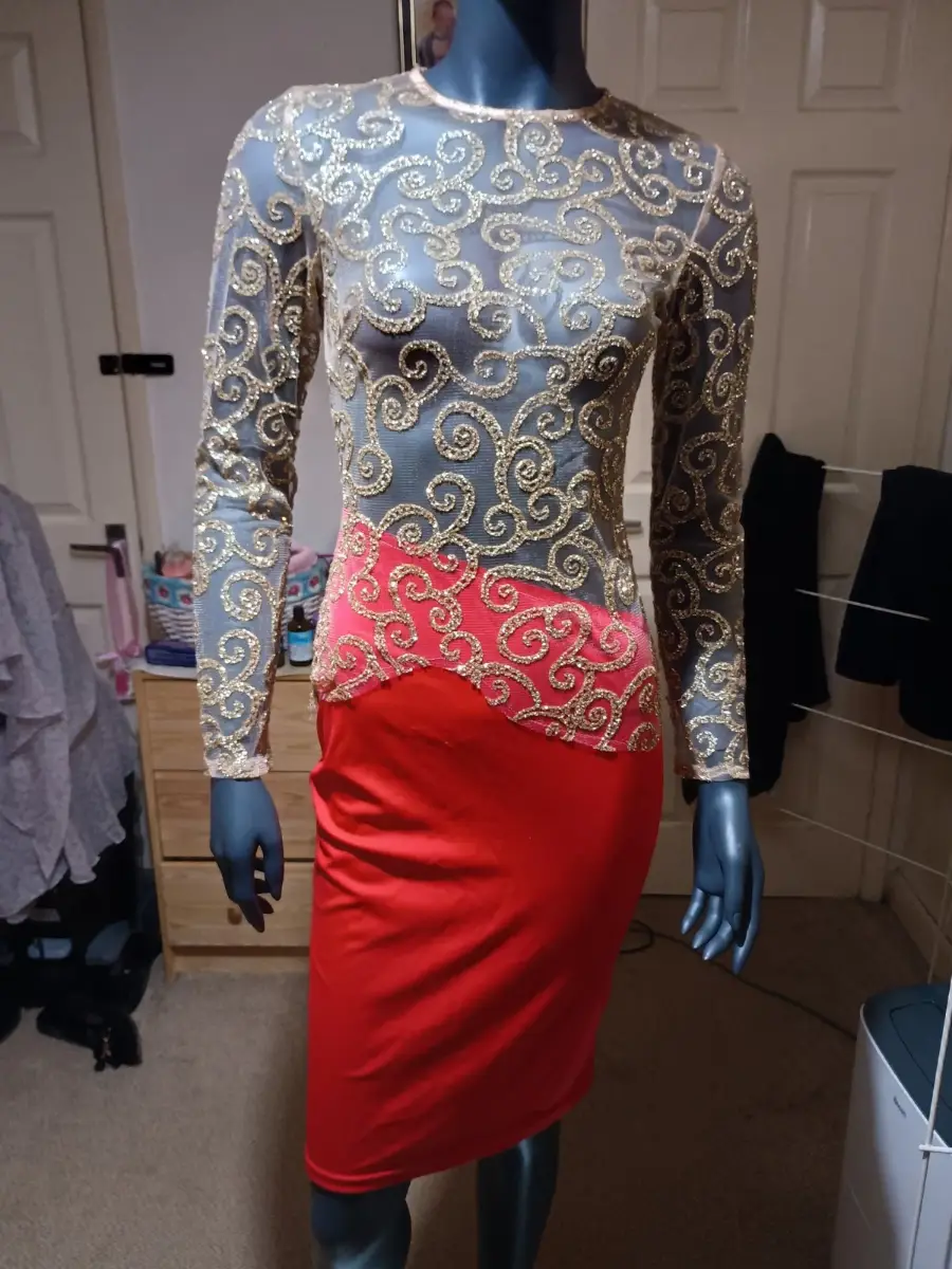 sparkly boutique bodycon dress nwt size small