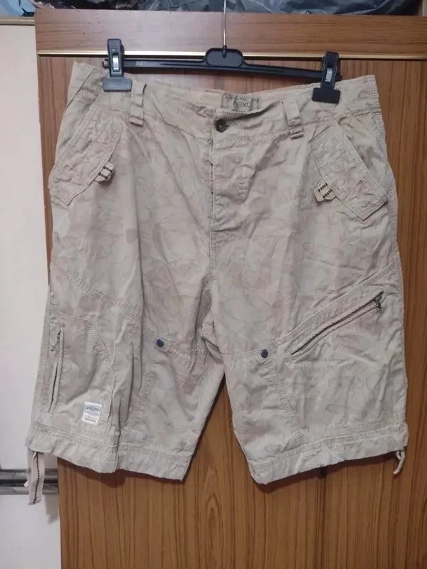 mens next beige shorts 36 waist