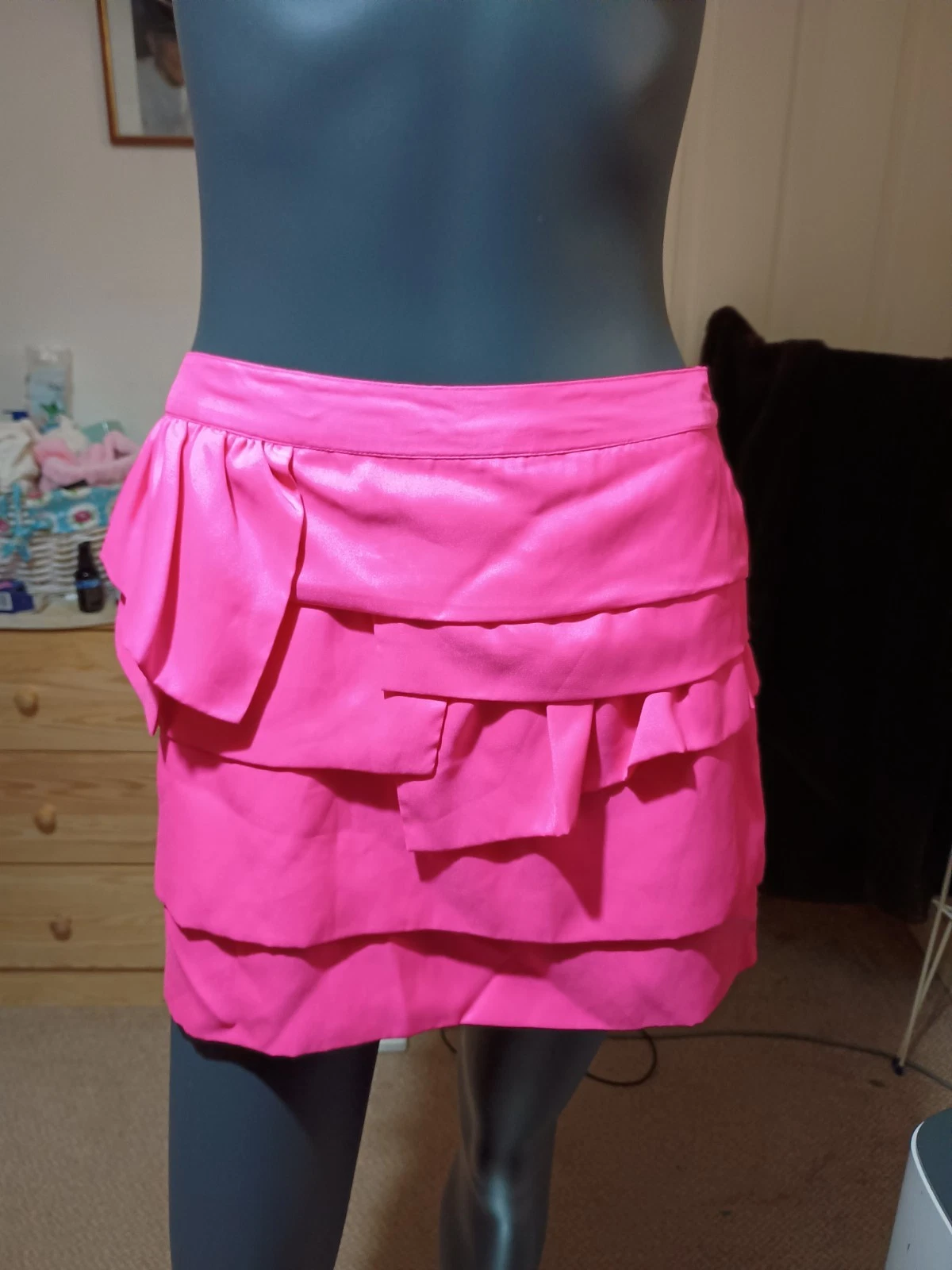 Light Pink Satin Skirt Size 10 Topshop