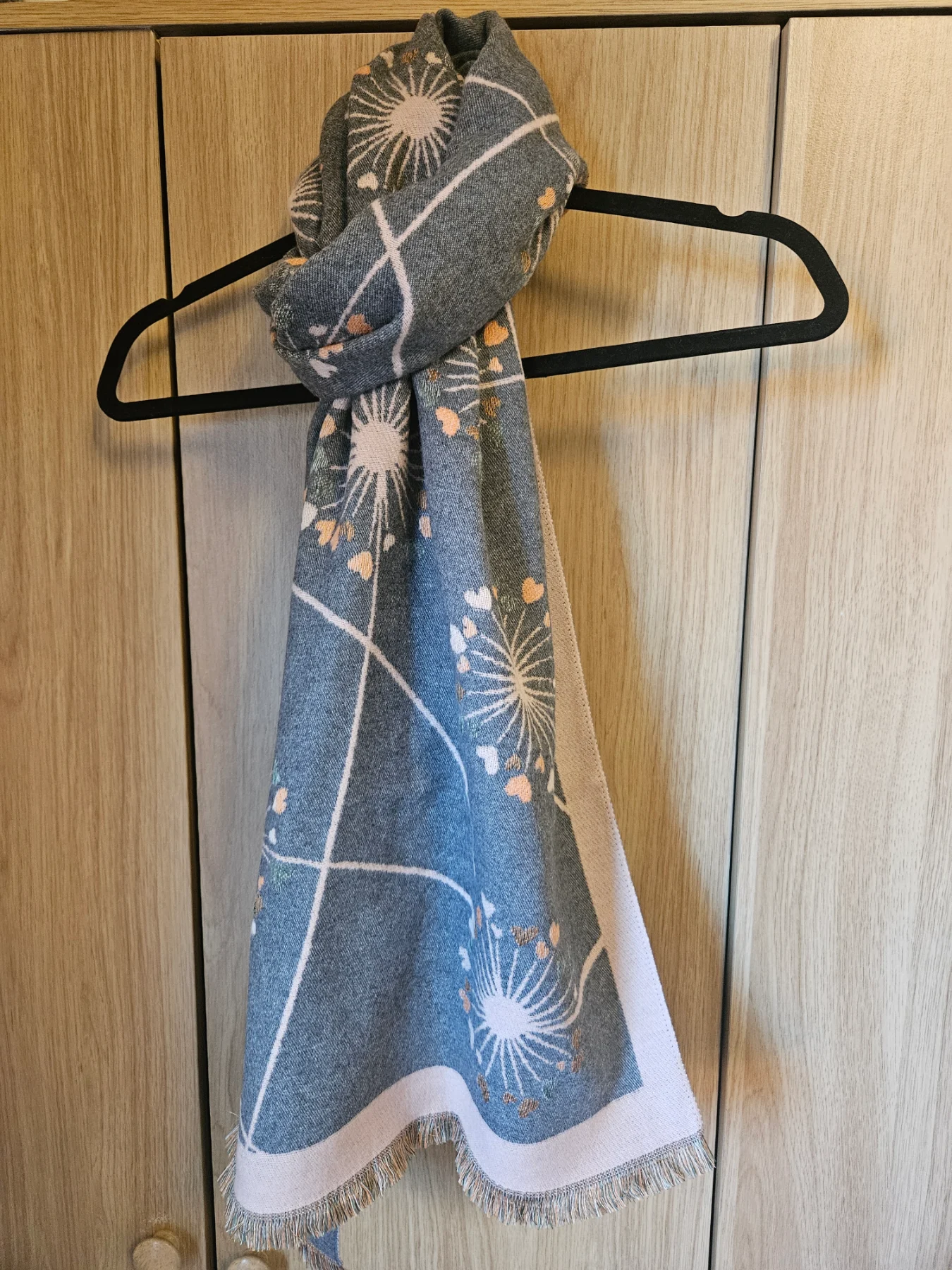 Studio Hop Dandelion Scarf Viscose Cotton Whimsical Boho Cosy One Size