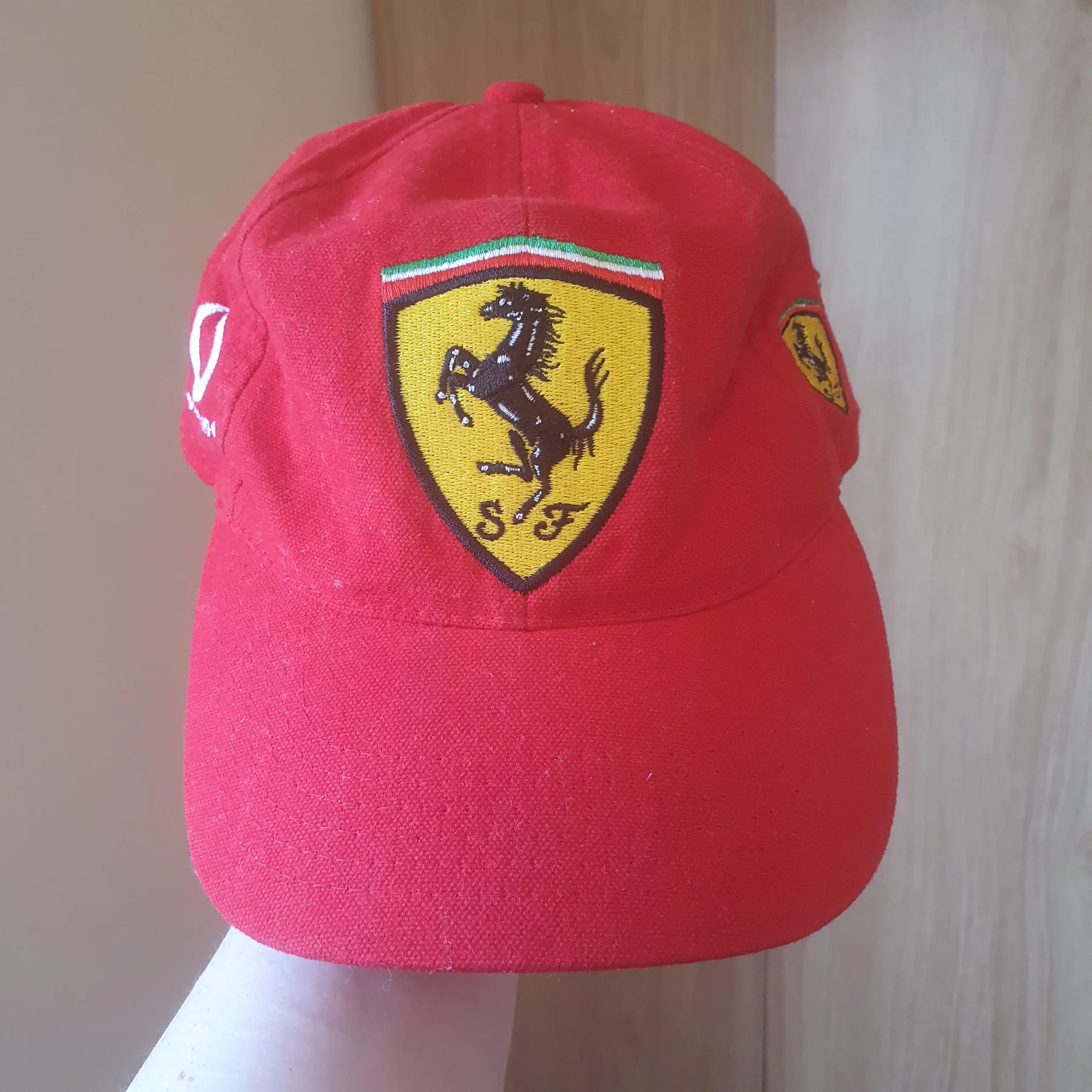 Vintage Ferrari Vodafone Baseball Cap Cotton Racing Streetwear Red