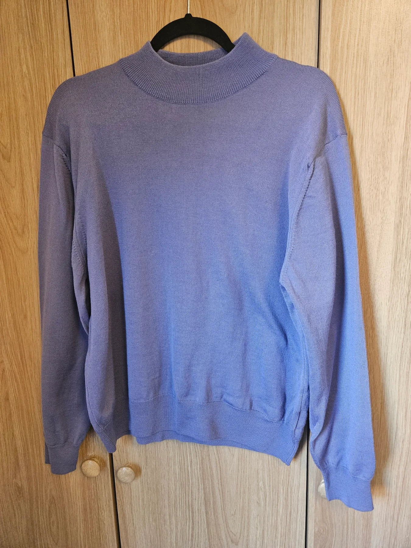 Cotswold Collections 100% Extrafine Merino Wool Knit Casual Jumper Size 18 Lilac