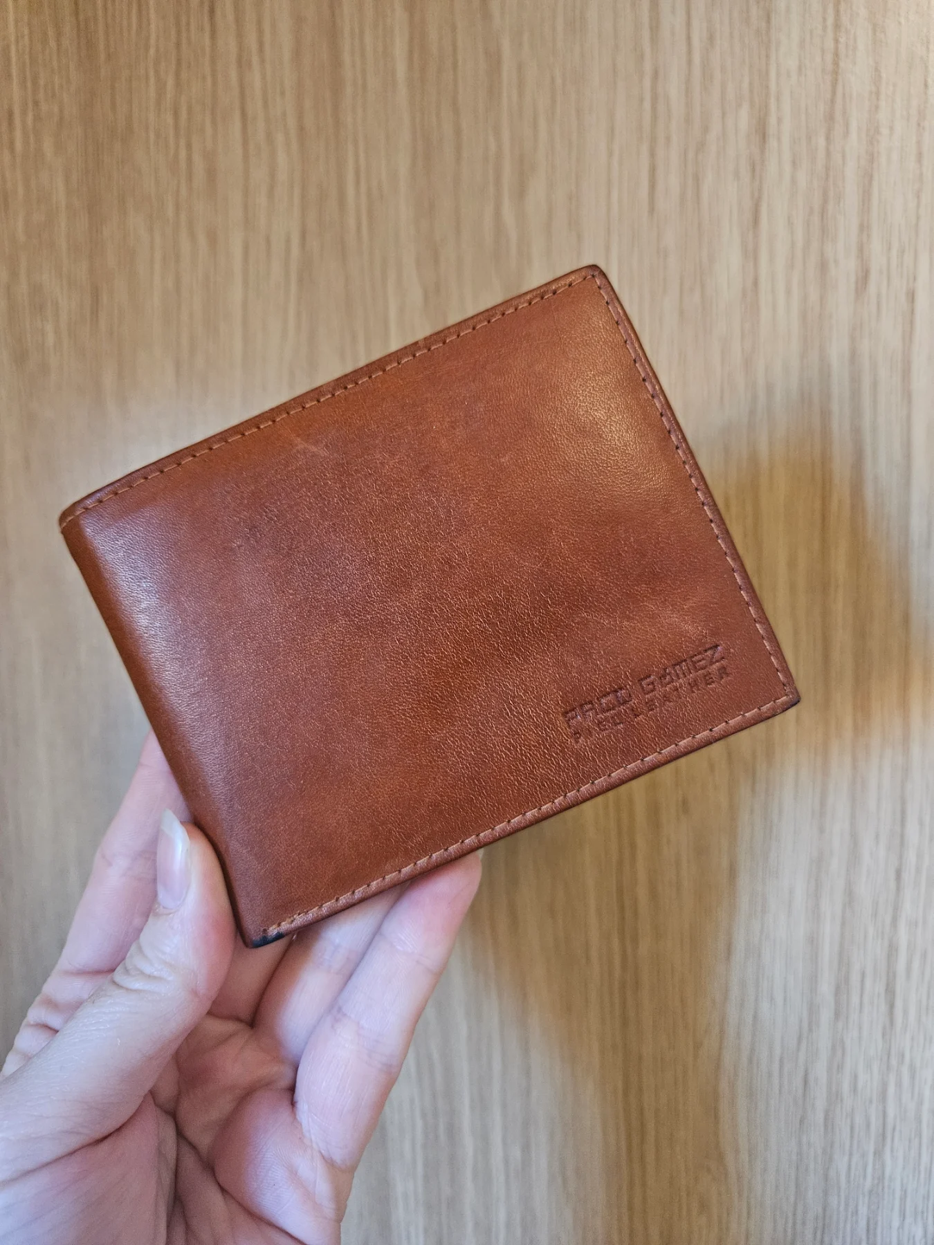​Paco Gomez Wallet 100% Leather Classic Rustic Preppy Timeless One Size Tan