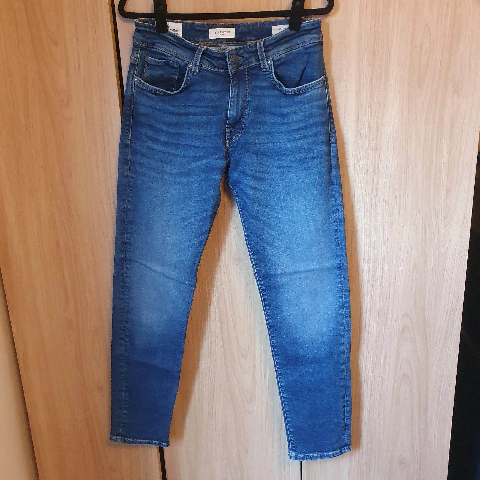 Selected Homme Straight Scott Organic Cotton Jeans W31 L32 Blue