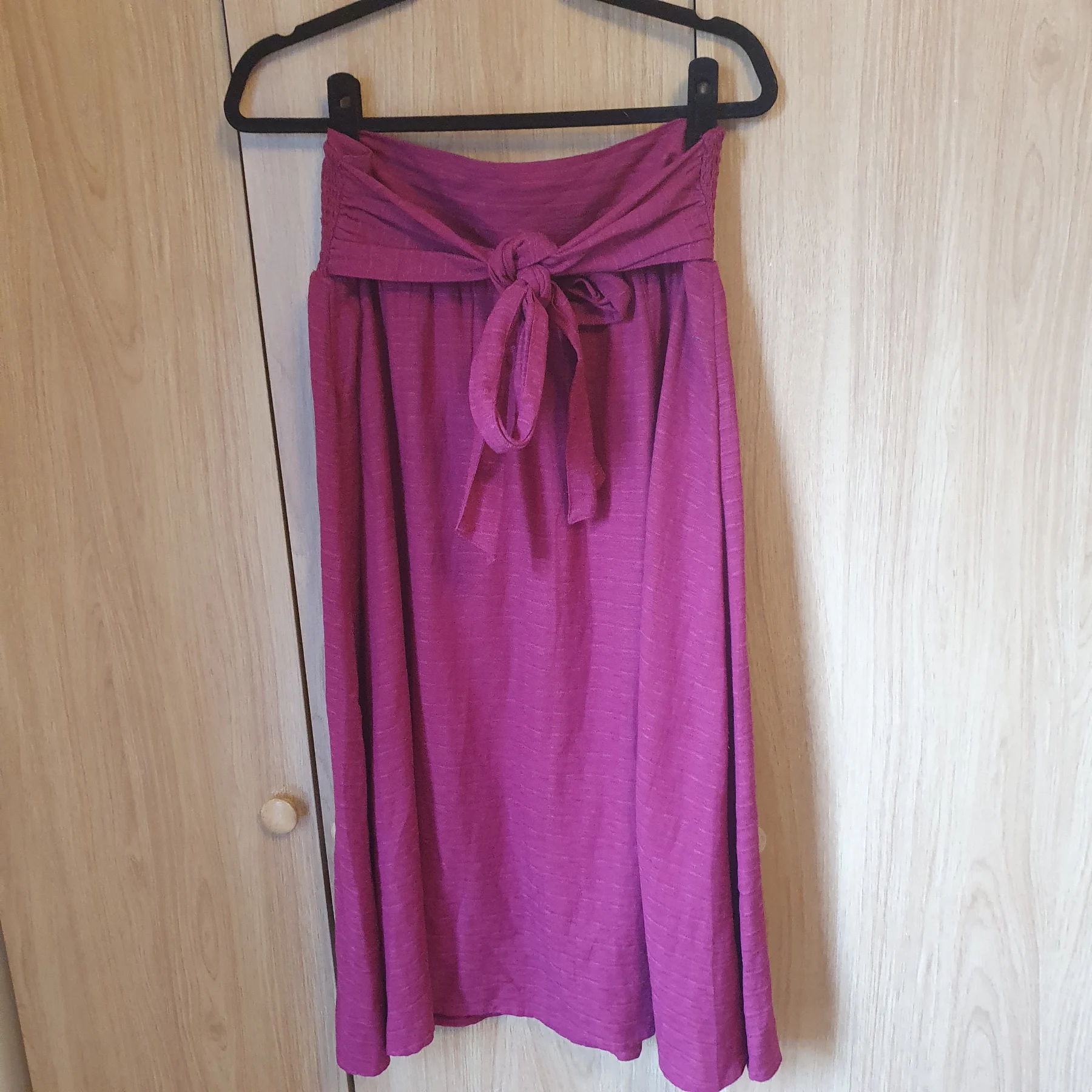 Fatface A-line Skirt Viscose Blend Casual Coastal Colourful Size 12 Short Purple