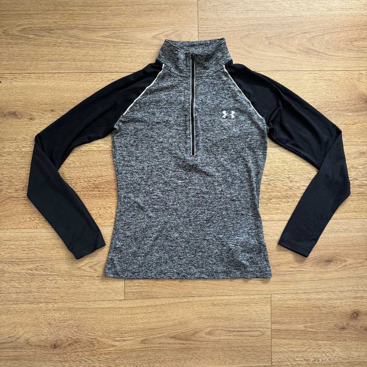 Under Armour Grey 1/4 Zip Activewear Top Gym Running Sports