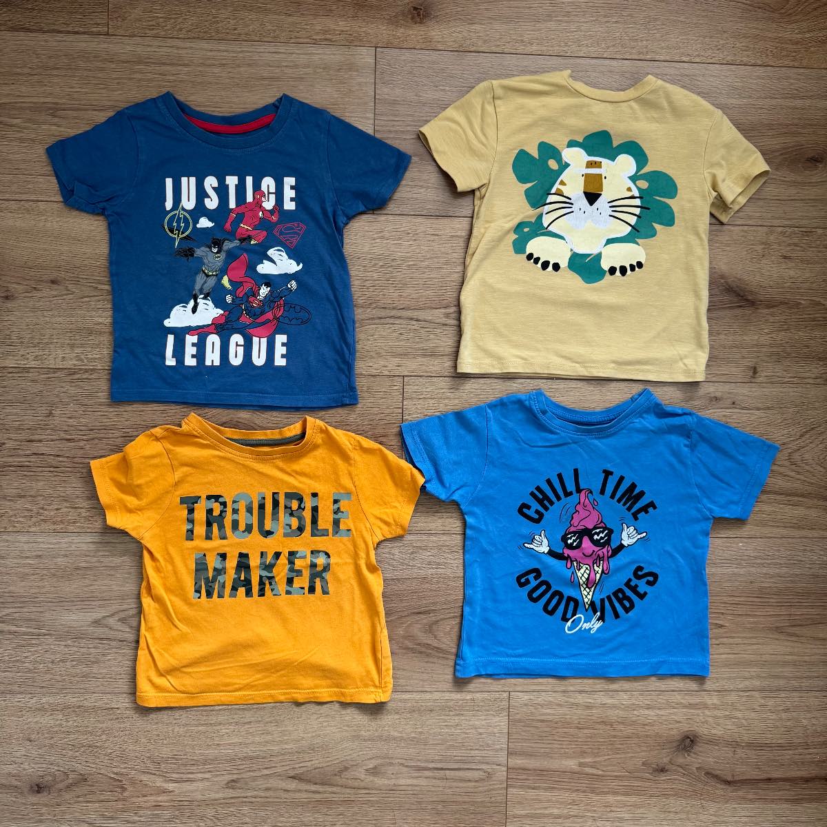 Boys Short Sleeve T-Shirts Bundle 18-24 Months Primark Tu Clothing Summer Graphic Tops Pack Marvel