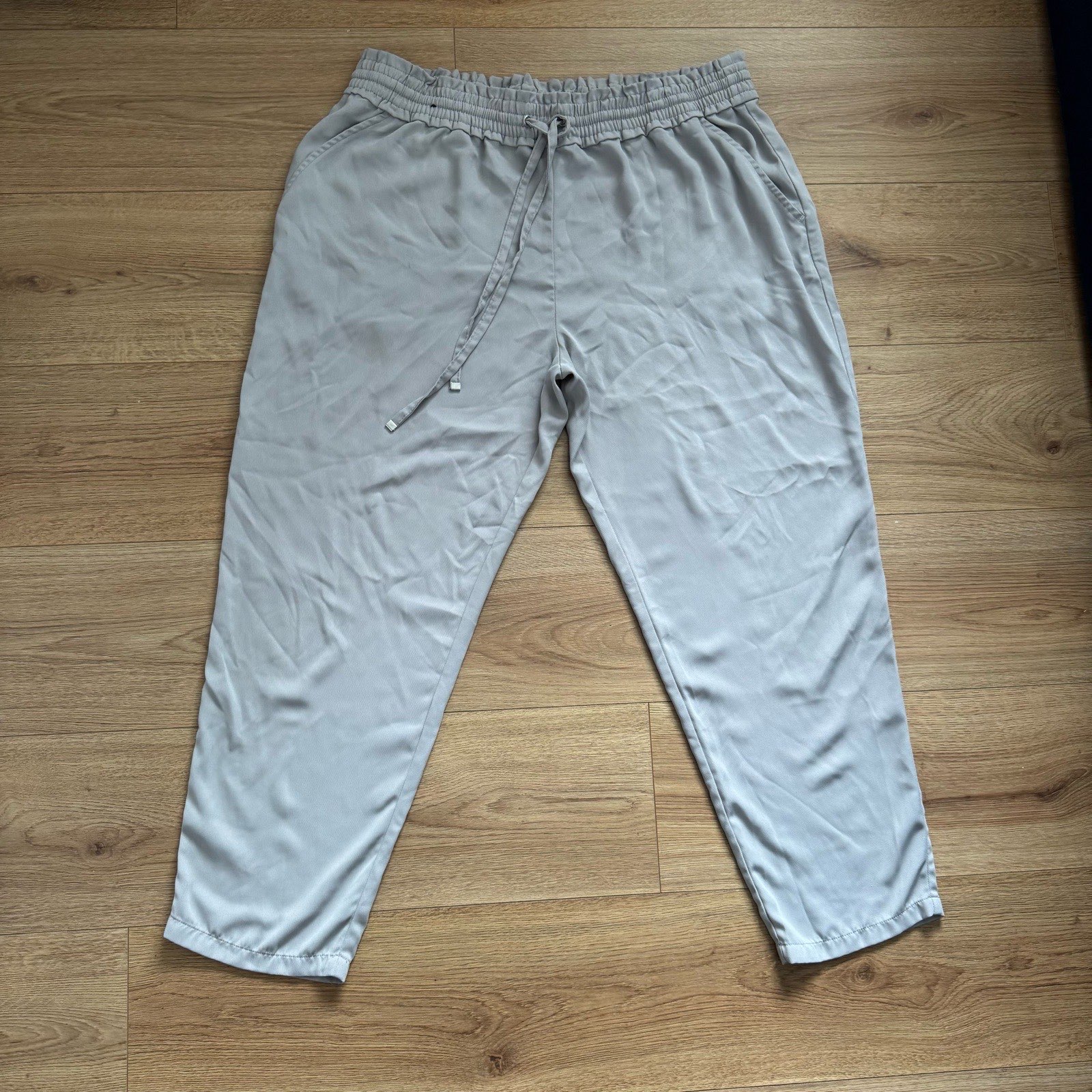 New Look Grey Drawstring Smart Casual Joggers - UK 18