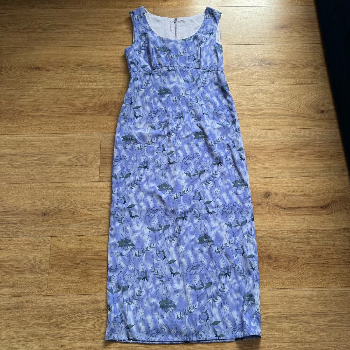 Vintage 90s Lilac Floral Maxi Dress – Pastel Purple Summer Dress Cottagecore Fairycore Size 12