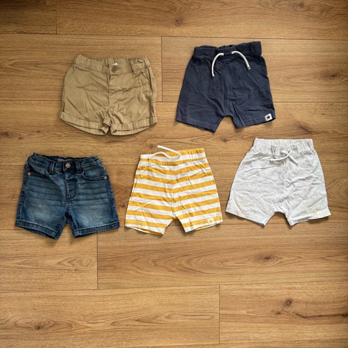 Huge Baby Cotton Shorts Bundle 9-12 Months - 5 Pairs Next H&M Nutmeg