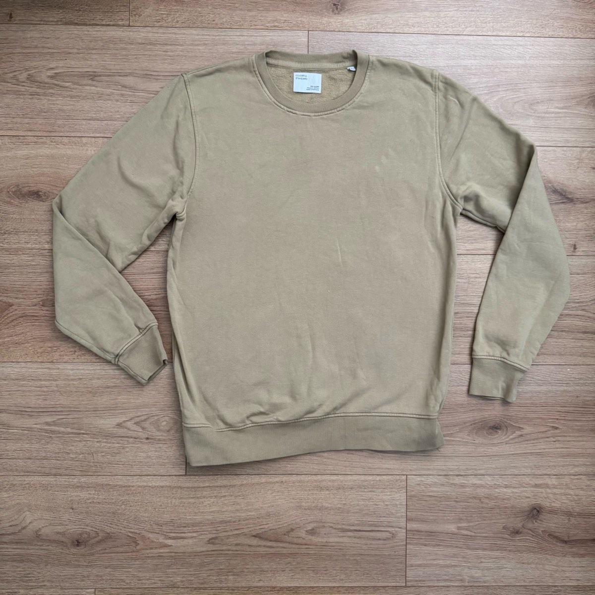 Colorful Standard Organic Cotton Crewneck Sweatshirt Jumper – Beige / Sand (Size S)