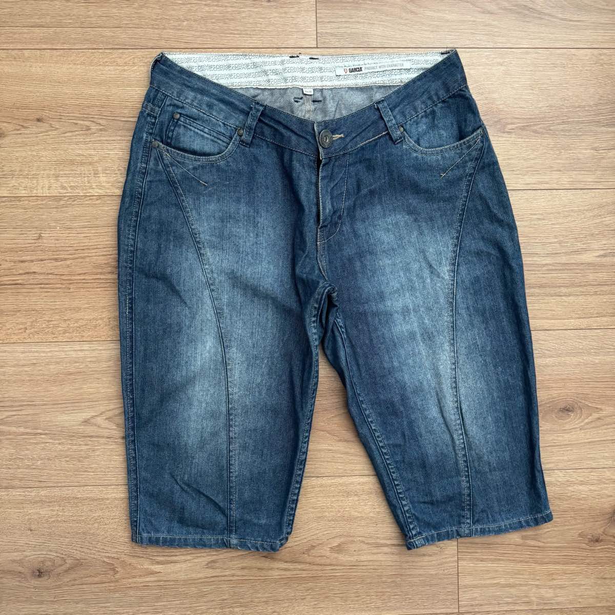 Y2K Garcia Denim Jorts / Long Paneled Shorts | Size W32