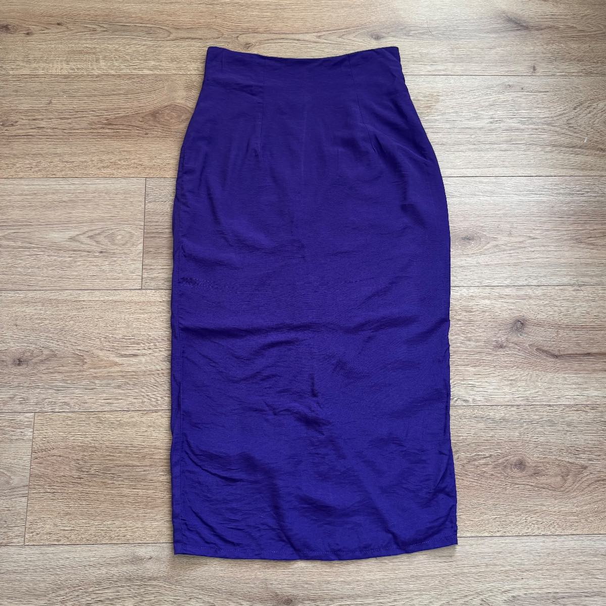 Vintage Milano Deep Purple Maxi Skirt 90s Cottagecore Retro Goth Size 10