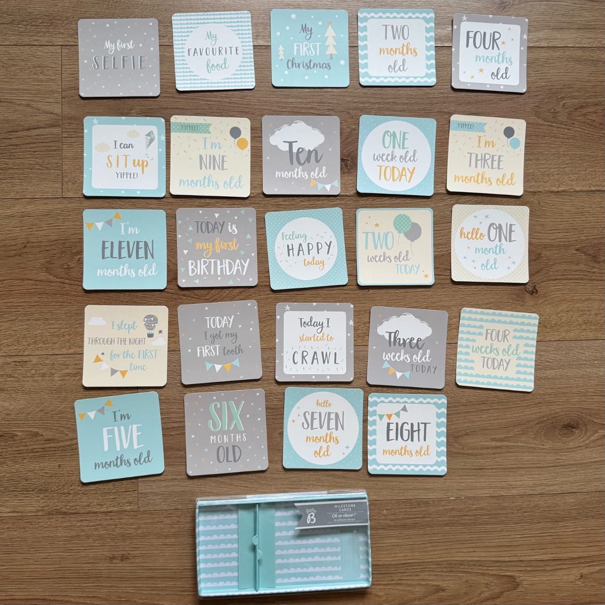 Baby Milestone Cards Set Photo Props Photography 👶📸