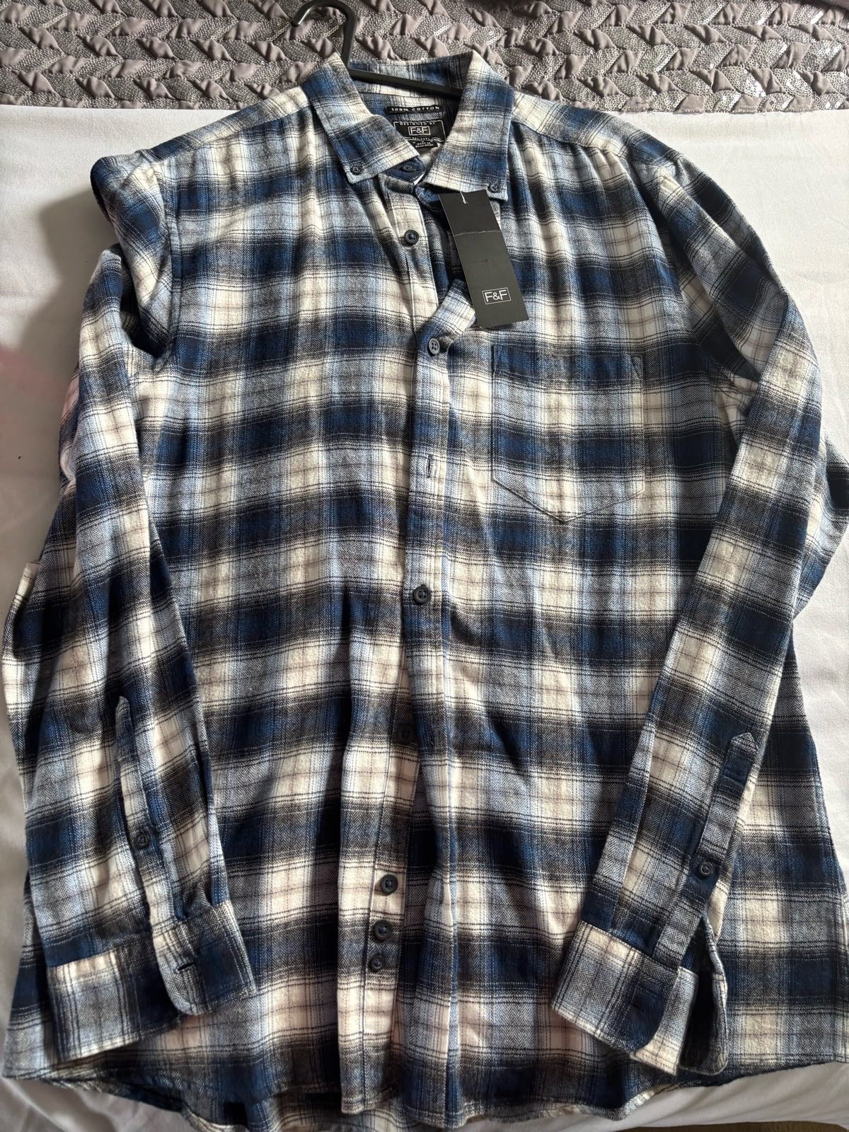 F&F cotton checked shirt - size meduim