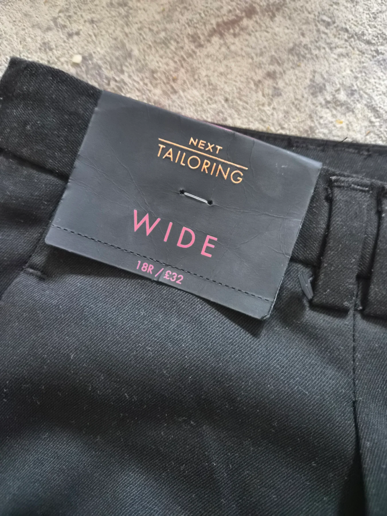 Next size 18r black wide trousers brand new