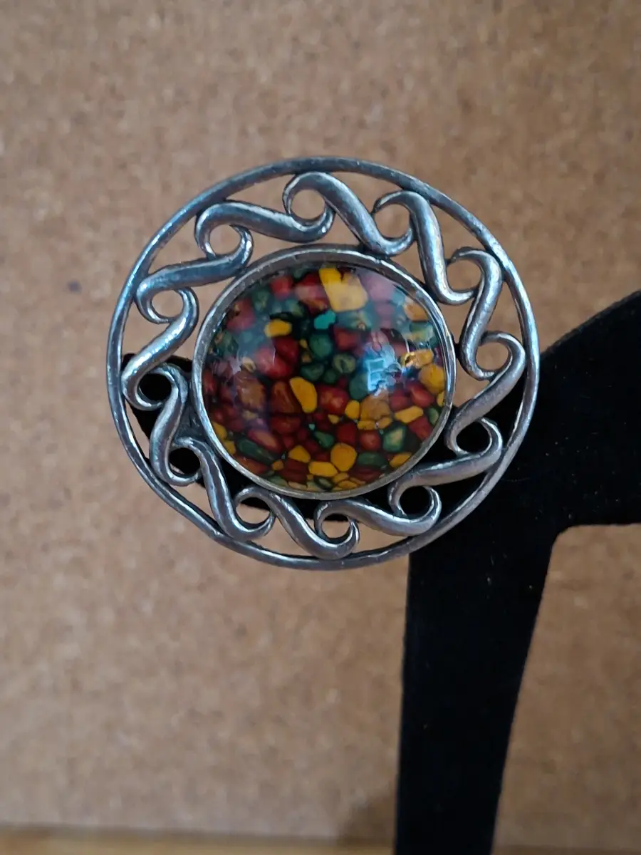 Vintage celtic style pin brooch