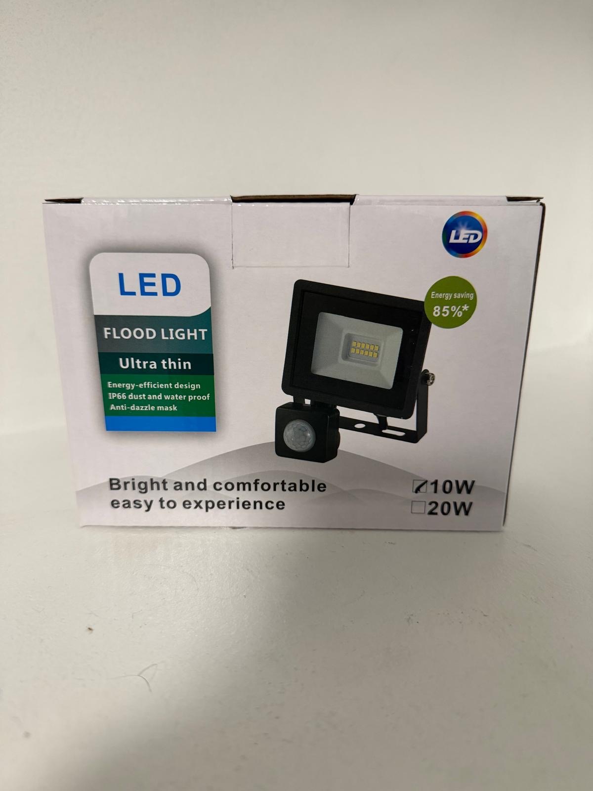 LED Flood Light With PIR Motion Sensor Floodlight Outdoor Garden Security Lamp