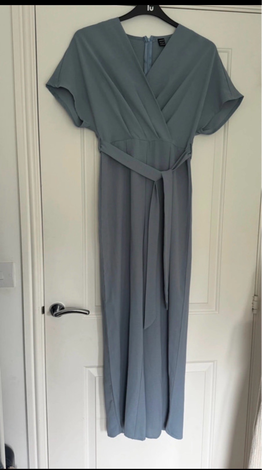 SHEIN Dusty Blue Wrap-Style Jumpsuit 💙