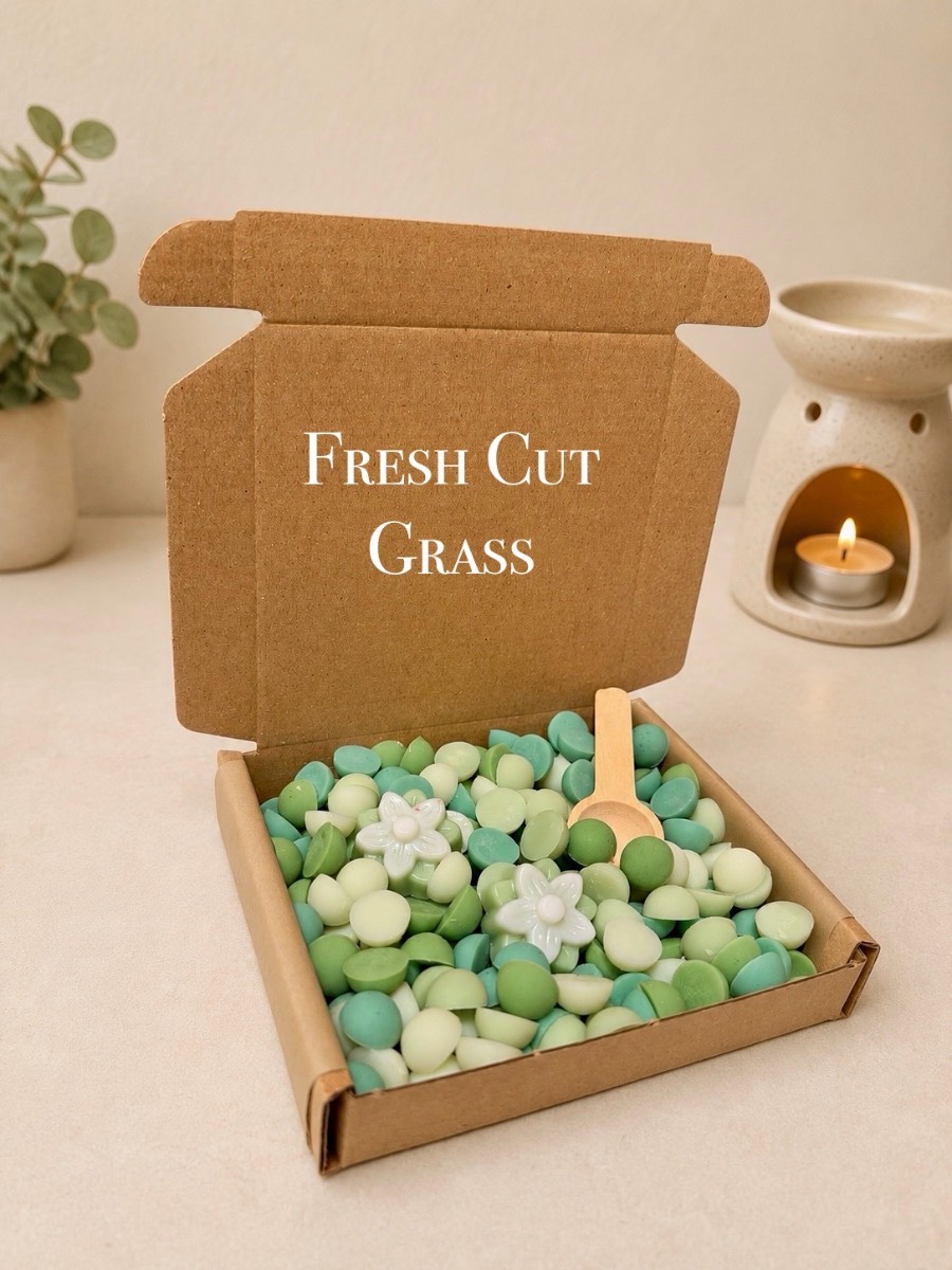 Fresh Cut Grass Scented Wax Melt Scoopie Box 100g Vegan