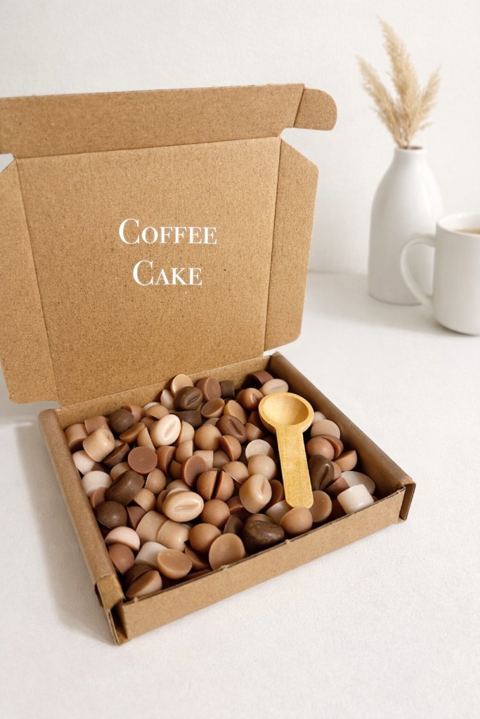 Coffee Cake Scented Wax Melts Scoopie Box 100g Vegan