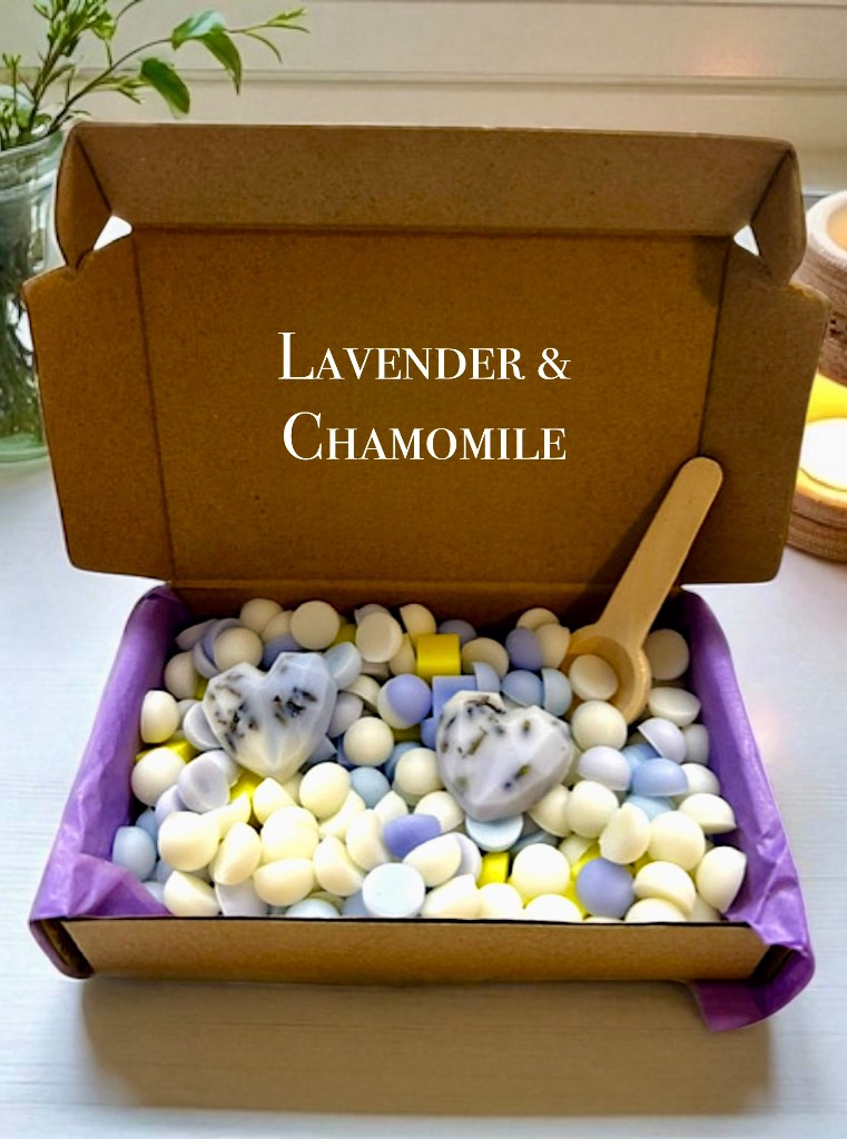 Lavender & Chamomile Scented Wax Melts Scoopie Box 100g Vegan