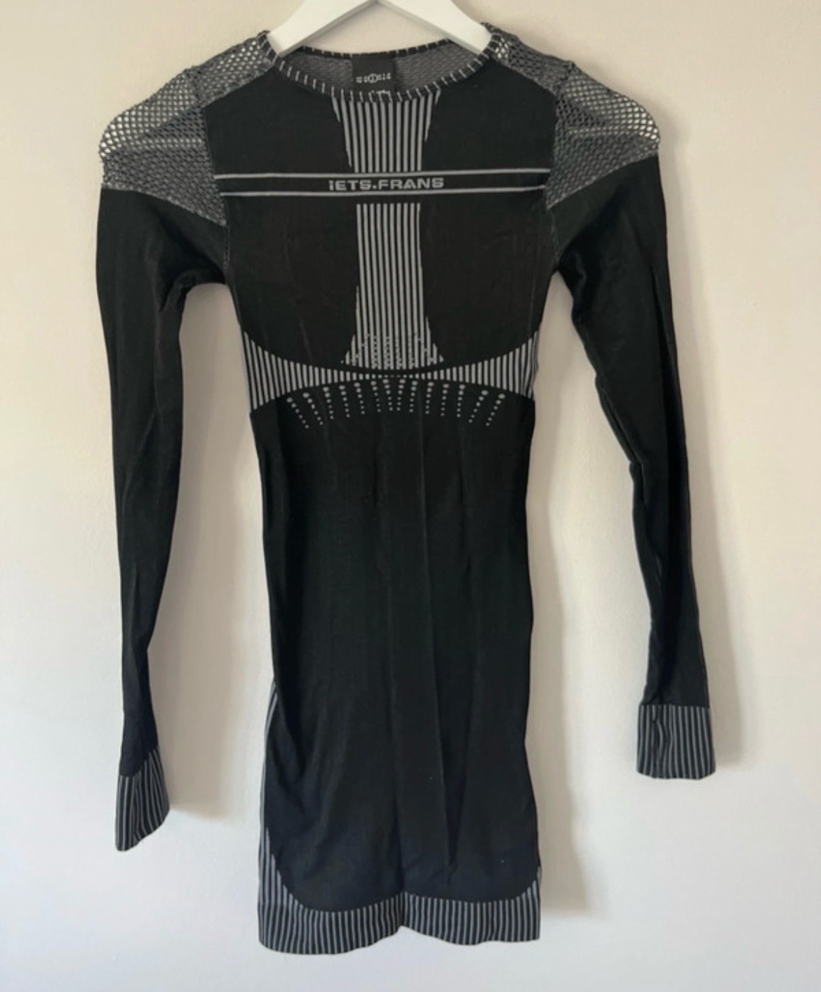 lets Frans Mini Dress Black Size S - New Without Tags