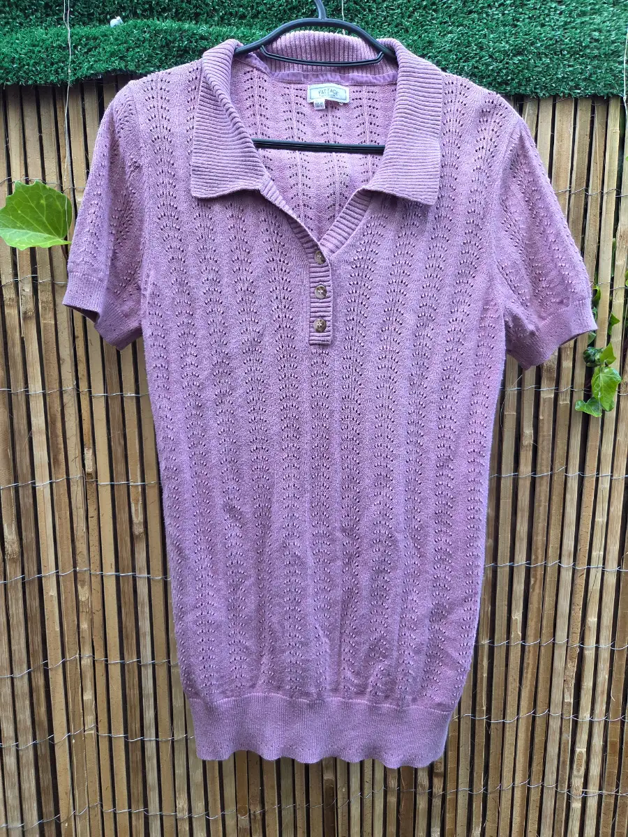 Fat Face Pink Knitted Lace Top – Size 10 – Soft & Feminine