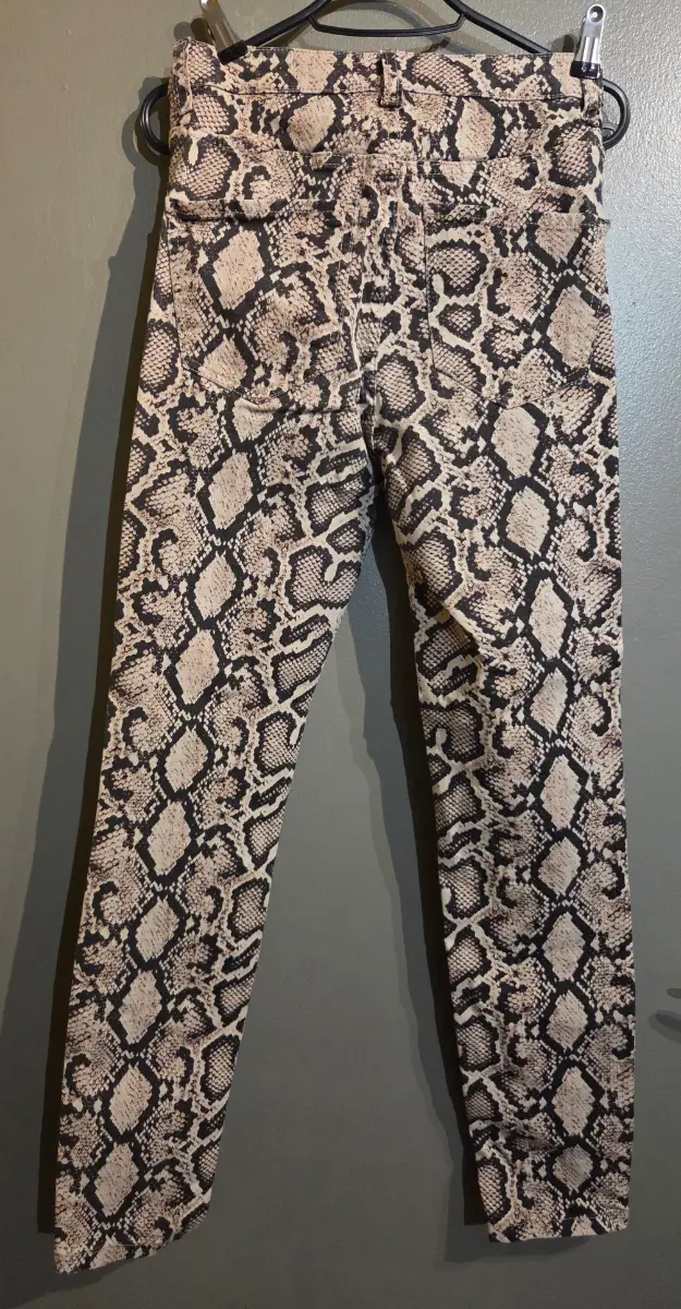 Zara Trafaluc Snake Print High Rise Skinny Jeans – UK 10