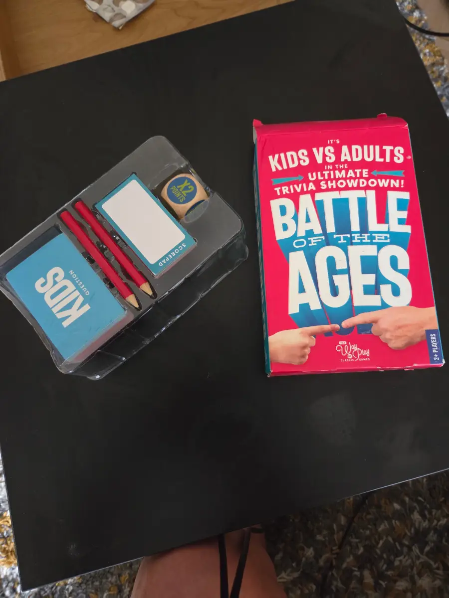 Battle of the Ages – Kids & Adults Edition – Family Party Game – New – Cards Still Wrapped