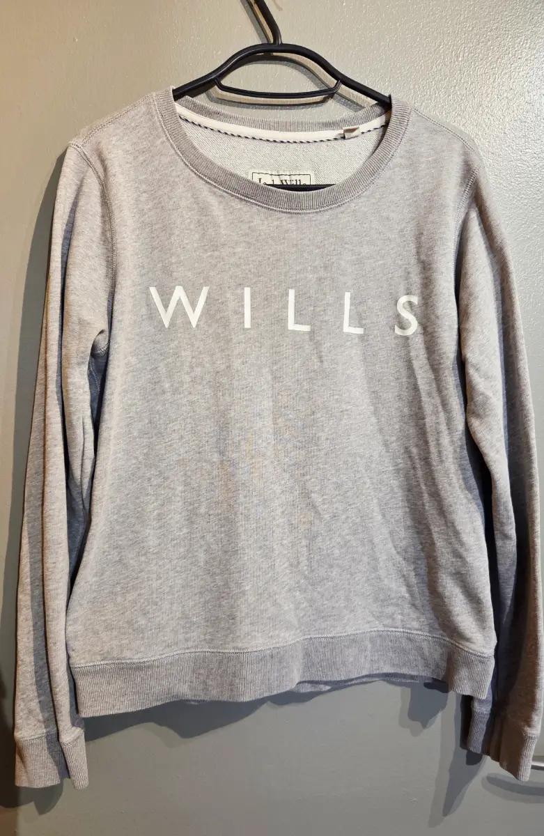 Jack Wills Grey Sweatshirt – Women’s Size 10 – Classic Logo – Great Condition