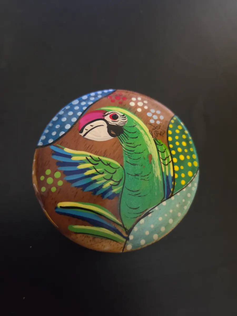 Wooden Toucan Trinket Box – Hand‑Carved Costa Rica