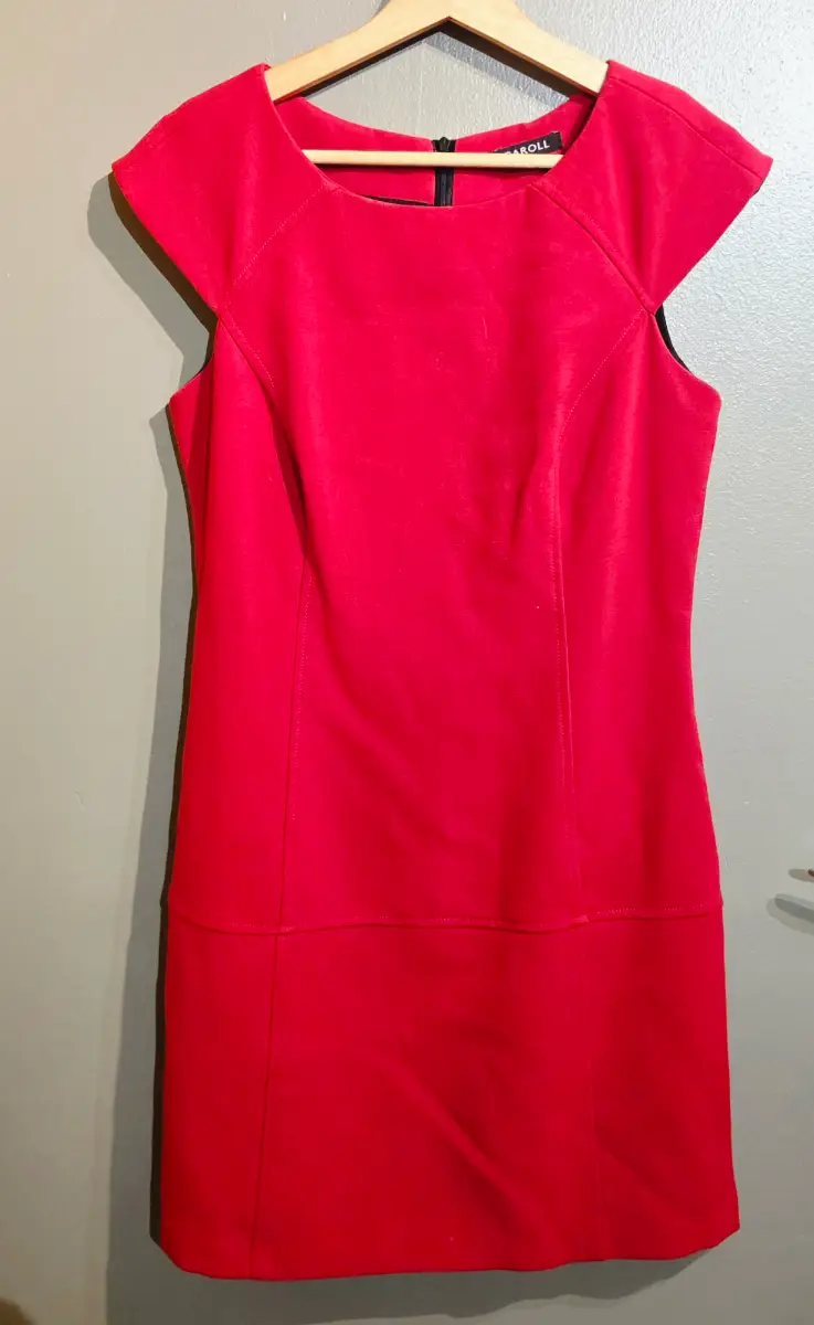 Carol Red Sophisticated Dress – Size 10 – Excellent Condition