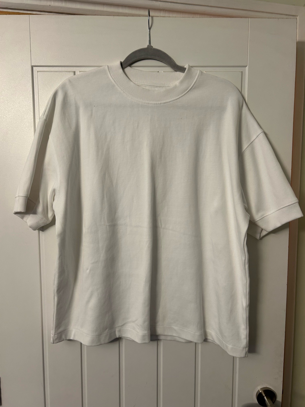 Denim & Flower Relaxed Fit T-Shirt White, Size Medium.