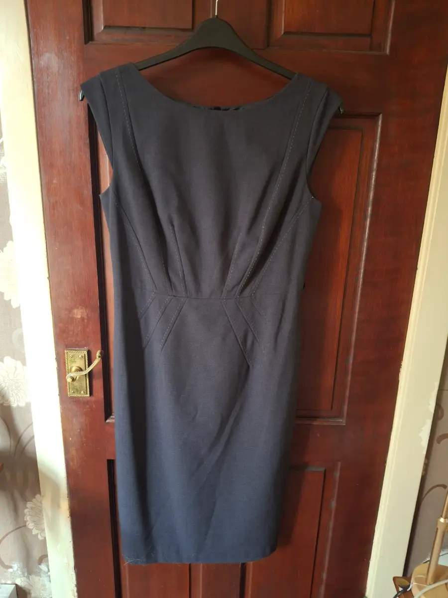 Marks & Spencer Charcoal Dress | Tailored Workwear | Fully Lined | UK 12