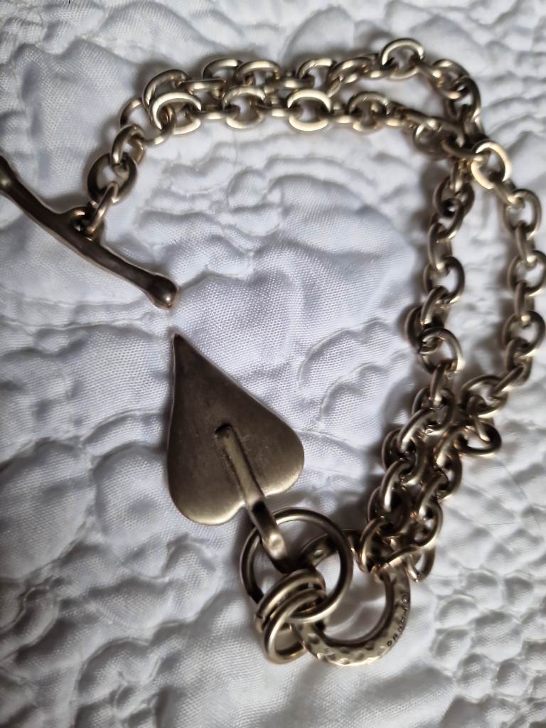 Danon chunky pewter bracelet
