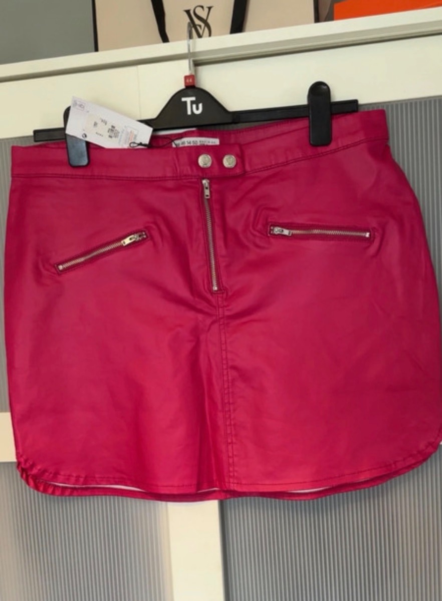 Hot pink skirt